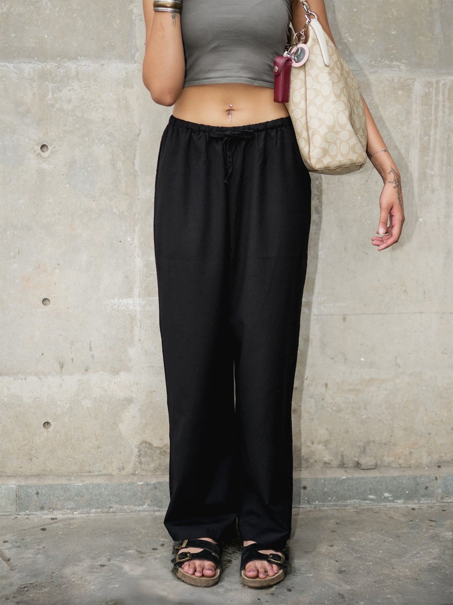 Black Linen Pants