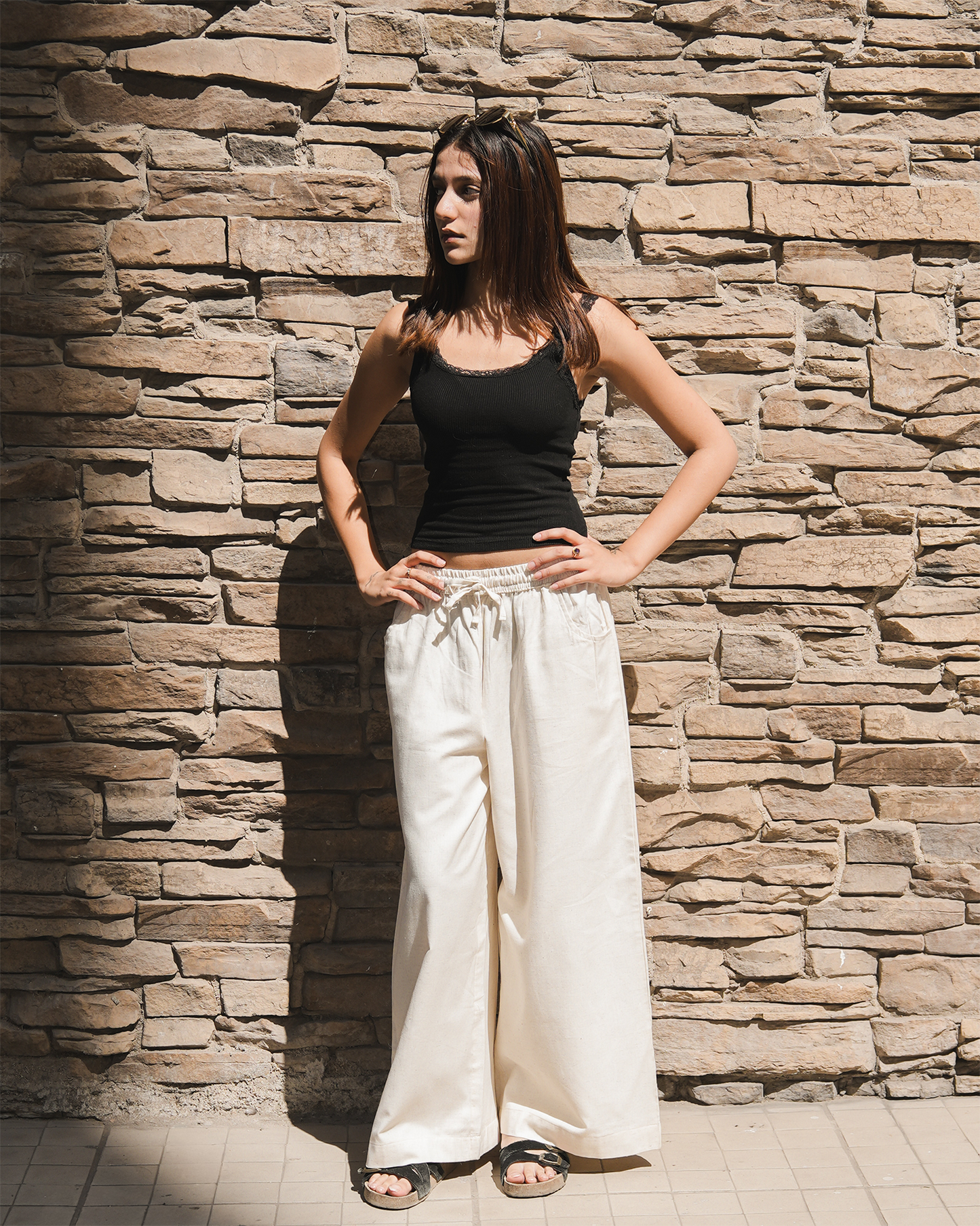 Off-White Linen Pants